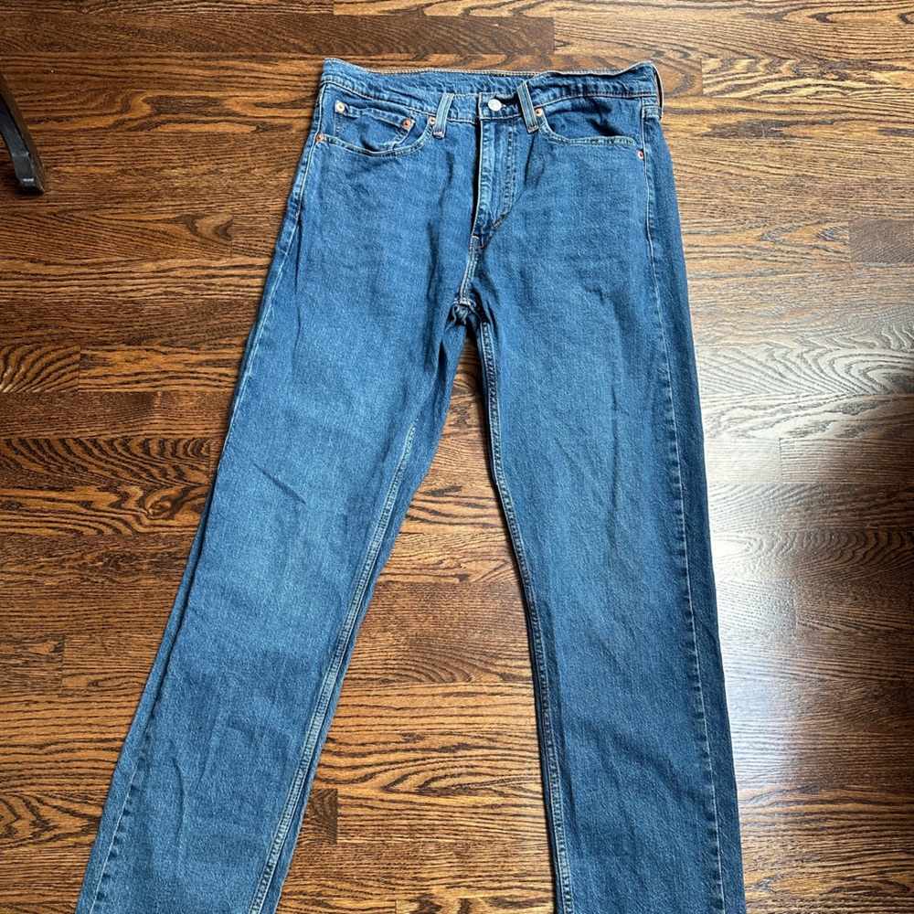 Levi's Straight Fit Blue Jeans 505 34x34